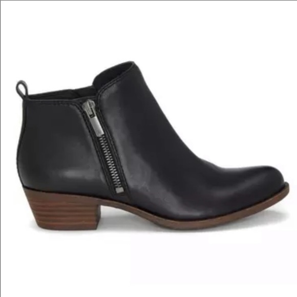 Lucky Brand Shoes - Lucky Basel Genuine Leather Bootie Black  7 1/2